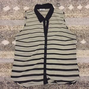 Sheer Dressy Sleeveless Top